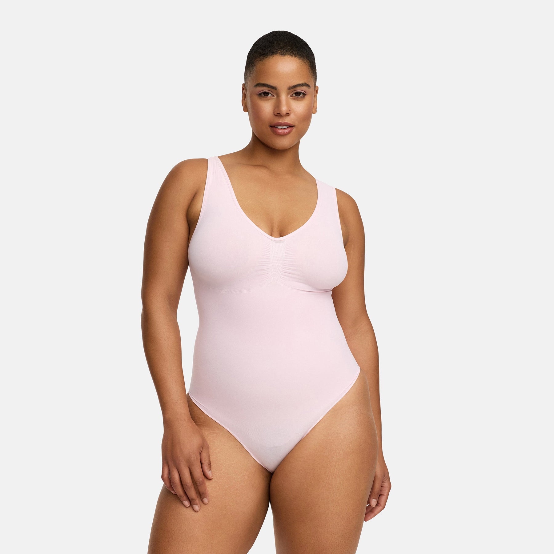 Tank bodysuit sculpting shapewear with briefs