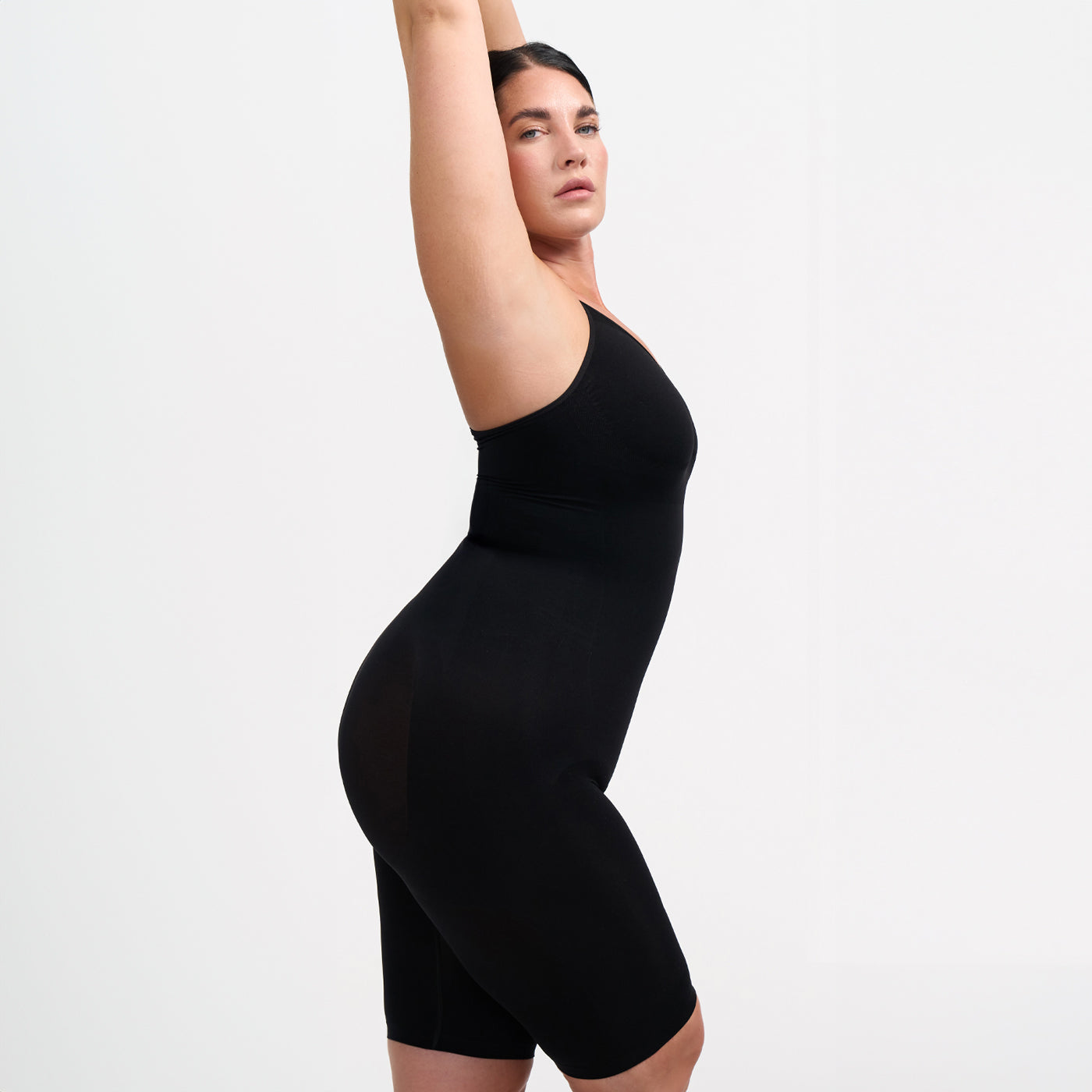 Bodysuit sculpting shapewear with shorts
