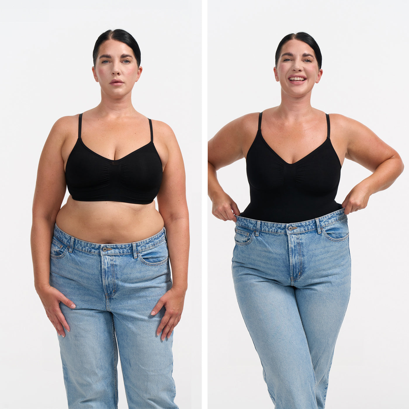Bodysuit sculpting shapewear with shorts