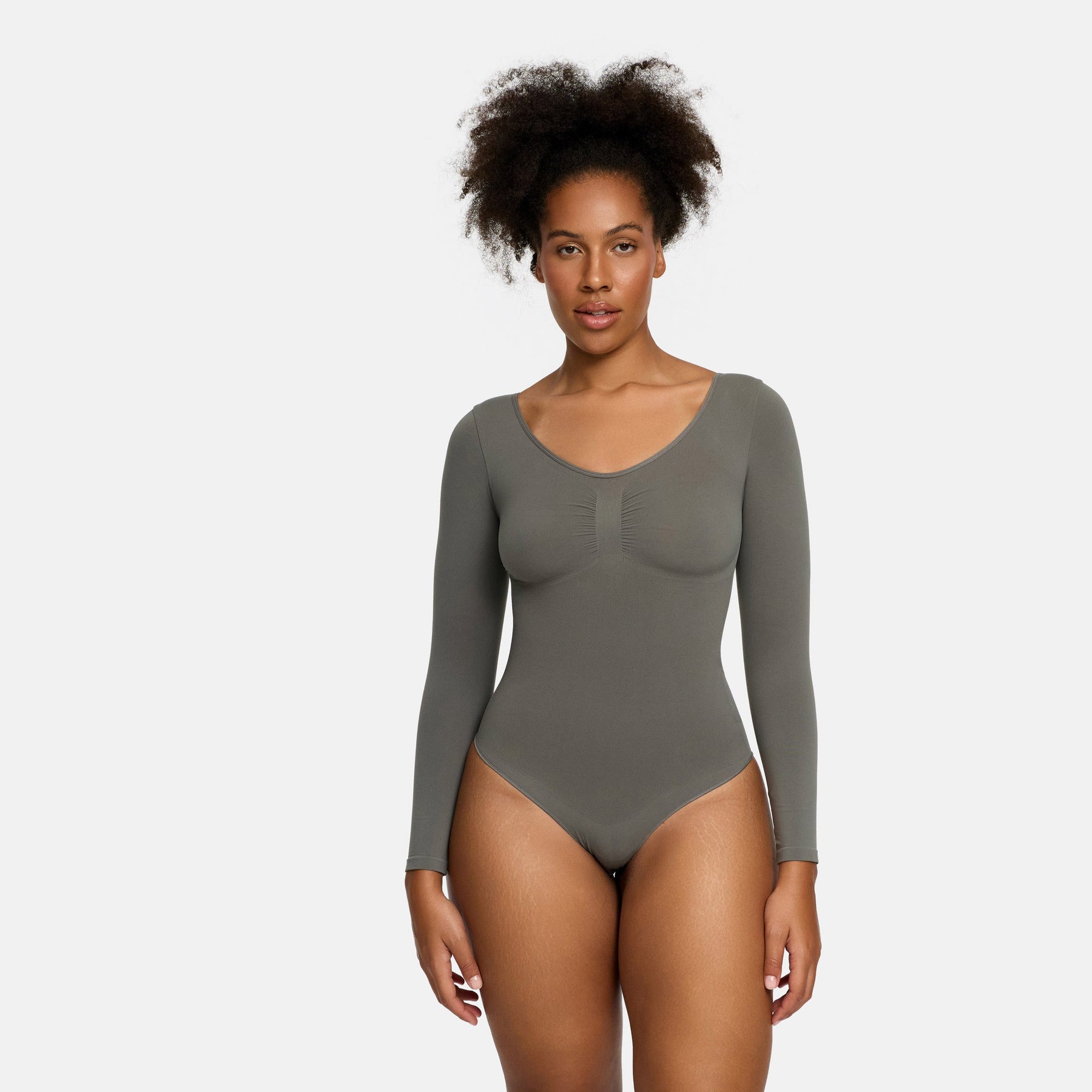 Bodysuit Sculpting Shapewear longsleeve with string