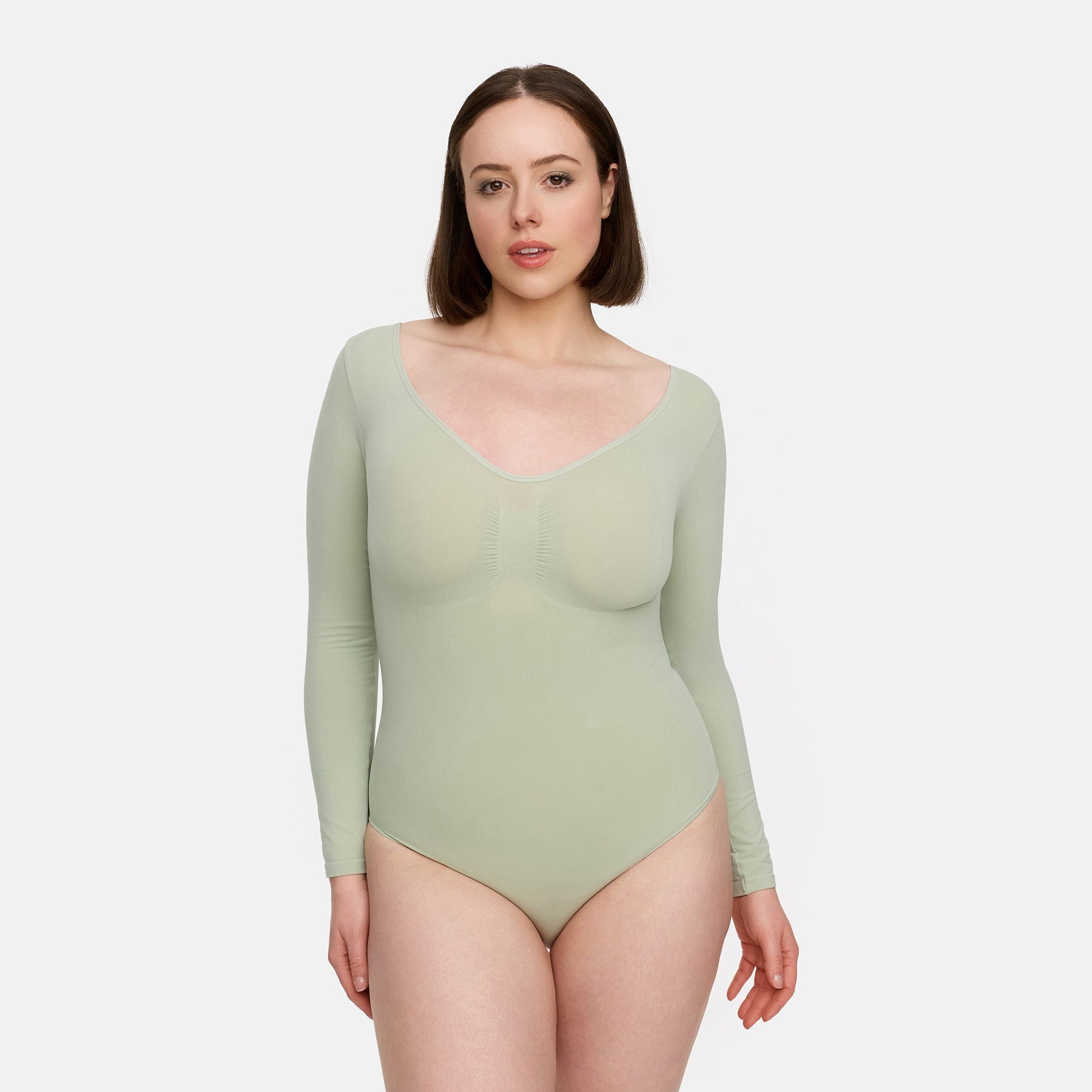 Bodysuit Sculpting Shapewear longsleeve with briefs