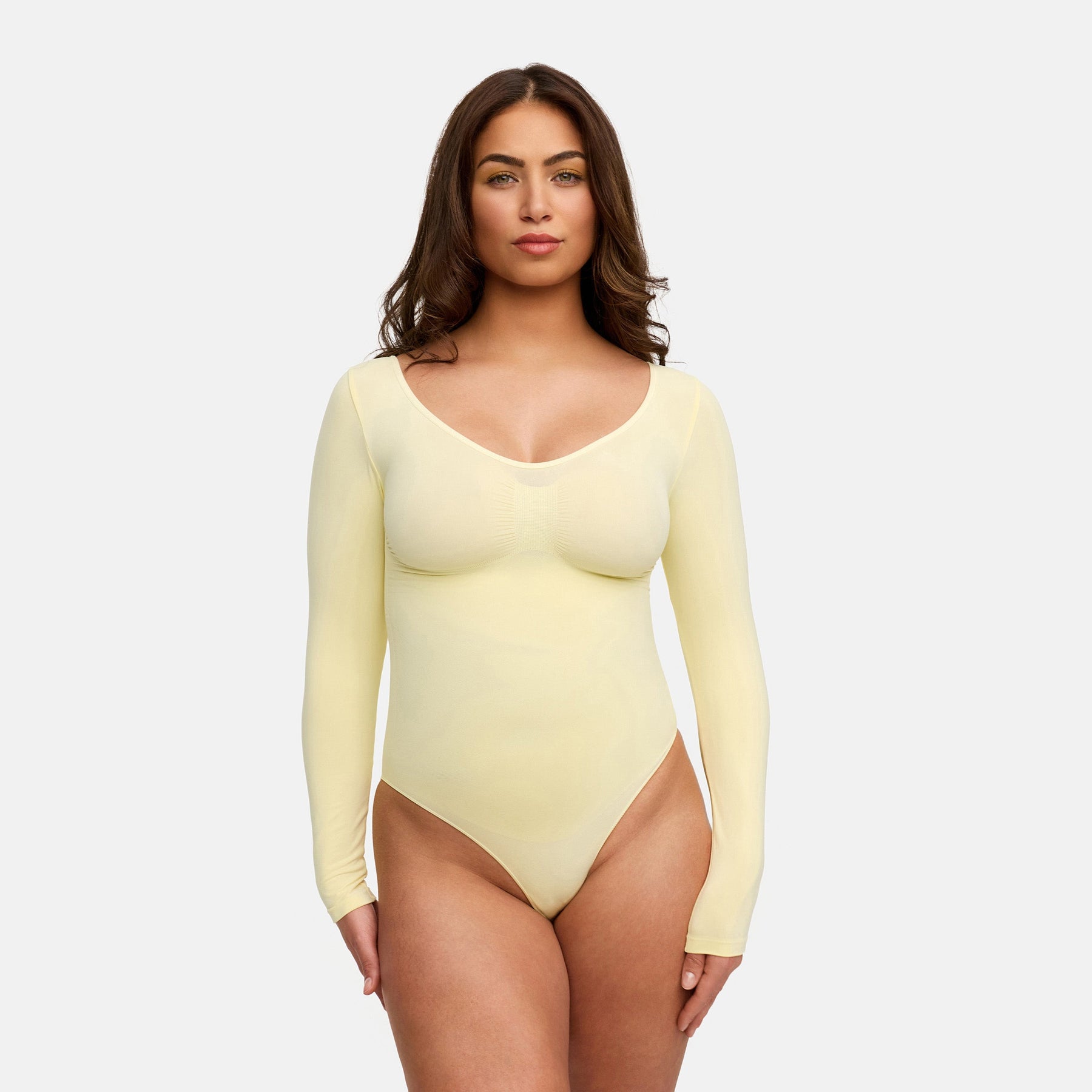 Bodysuit Sculpting Shapewear longsleeve with briefs