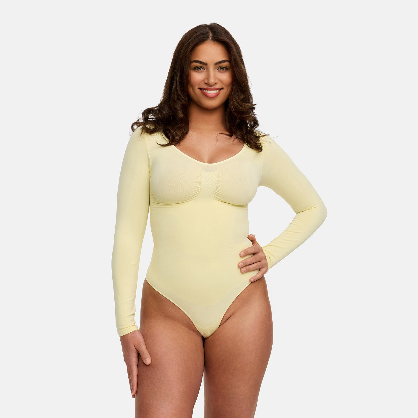 Bodysuit Sculpting Shapewear longsleeve with string