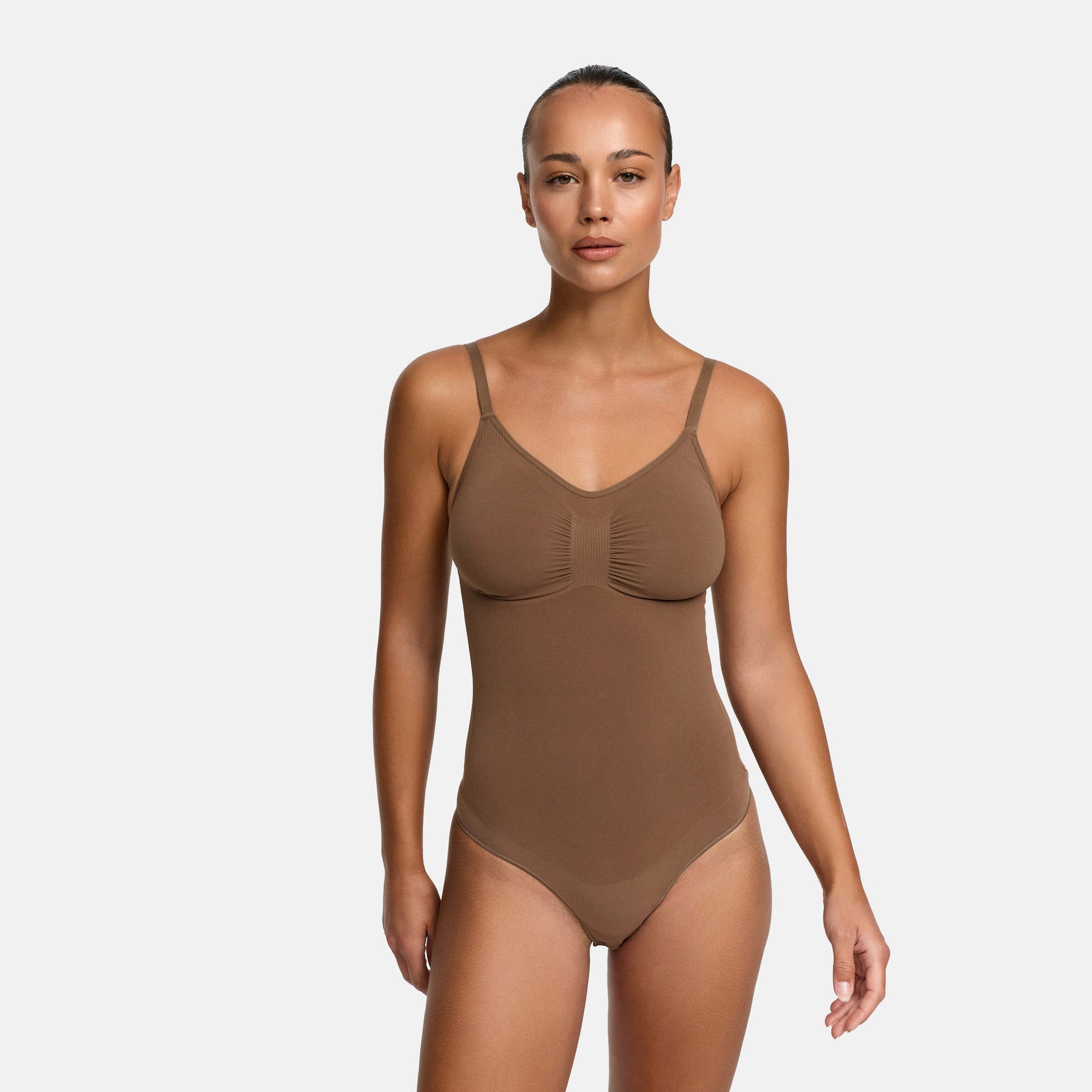 Bodysuit sculpting shapewear with briefs