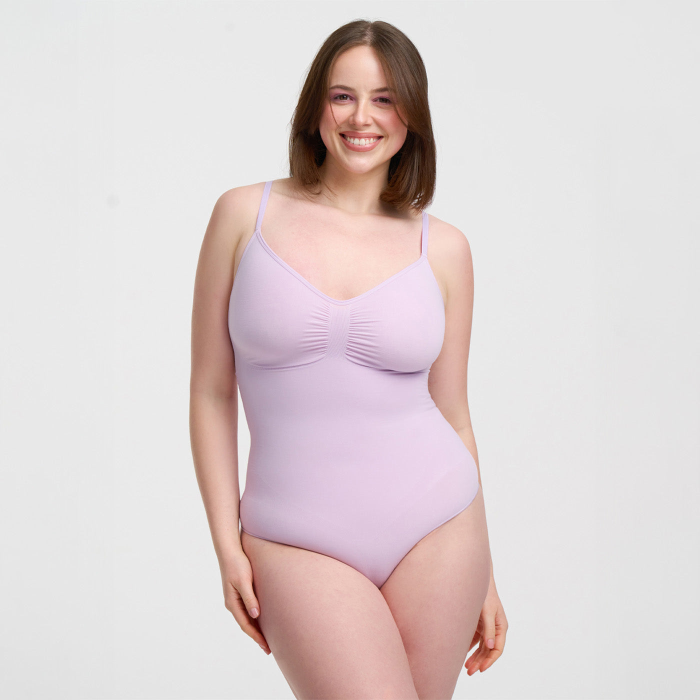 Bodysuit sculpting shapewear with thong