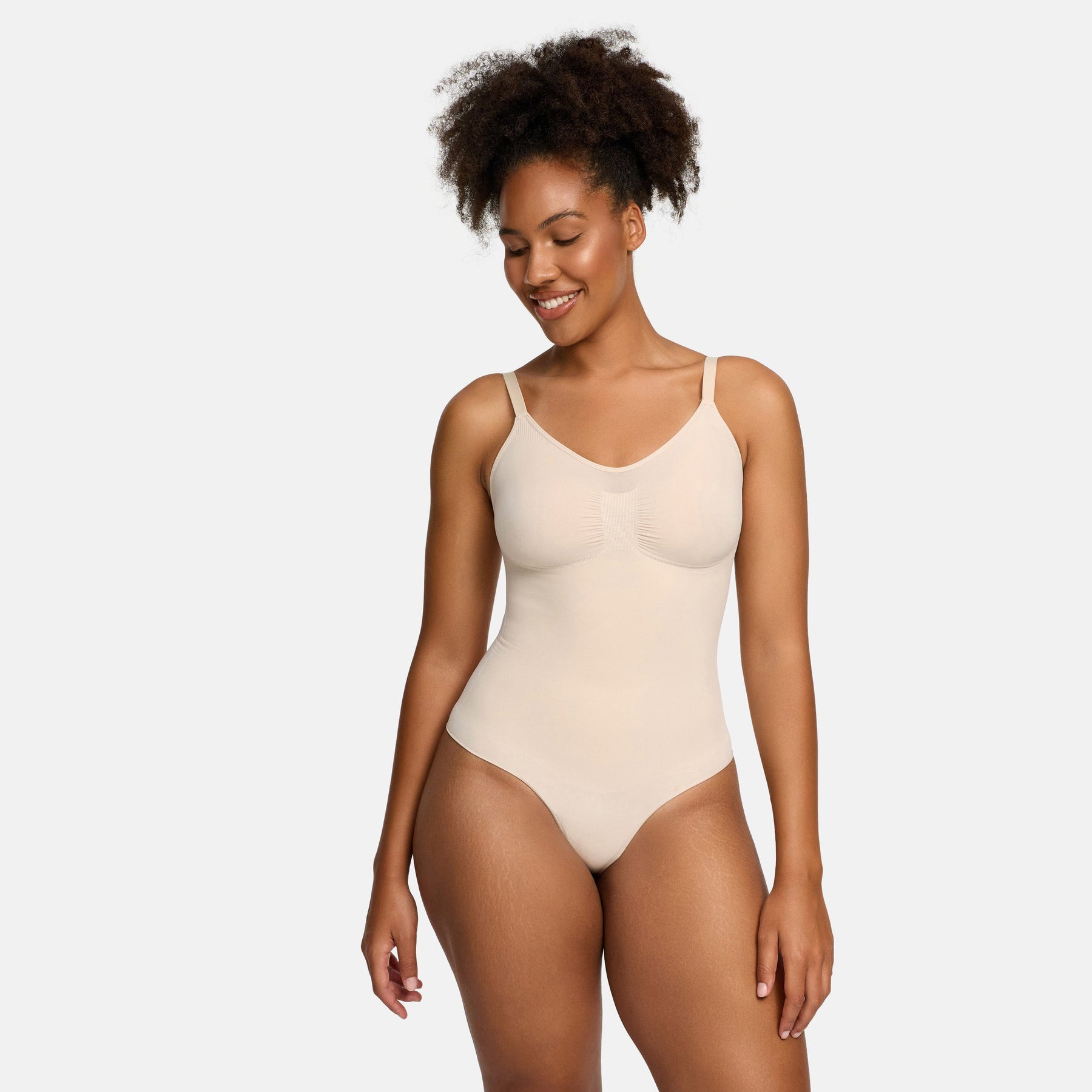Bodysuit sculpting shapewear with briefs