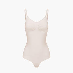 Bodysuit sculpting shapewear with thong