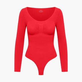 Bodysuit Sculpting Shapewear longsleeve with string