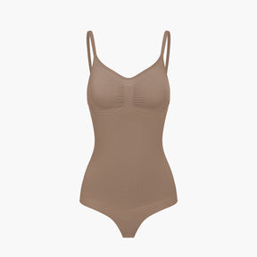 Bodysuit sculpting shapewear with thong