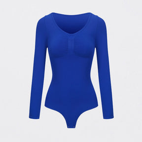 Bodysuit Sculpting Shapewear longsleeve with string