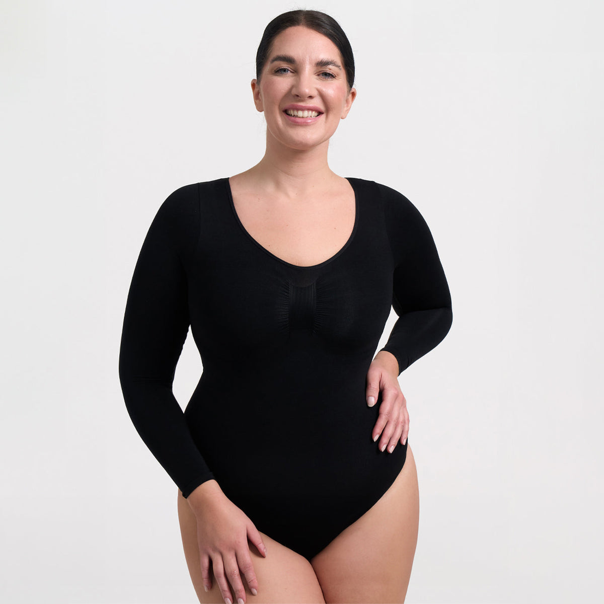 Bodysuit Sculpting Shapewear longsleeve with briefs
