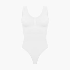 Tank bodysuit sculpting shapewear with thong