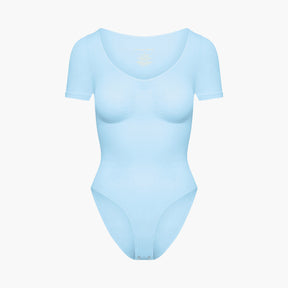 T-shirt bodysuit sculpting shapewear with briefs