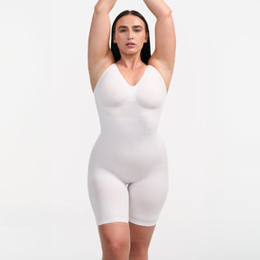 Bodysuit sculpting shapewear with shorts