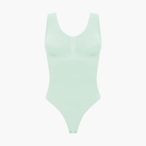 Tank bodysuit sculpting shapewear with thong
