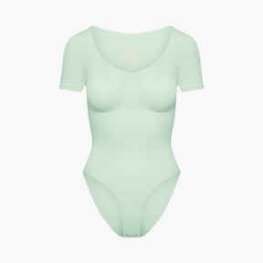 T-shirt bodysuit sculpting shapewear with briefs