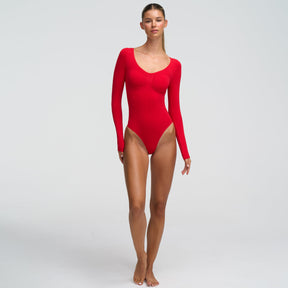 Bodysuit Sculpting Shapewear longsleeve with briefs