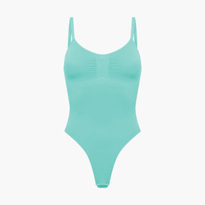 Bodysuit sculpting shapewear with thong