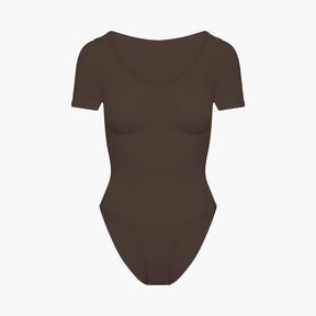 T-shirt bodysuit sculpting shapewear with briefs