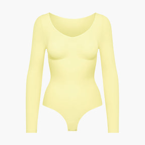 Bodysuit Sculpting Shapewear longsleeve with string