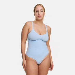 Bodysuit sculpting shapewear with thong