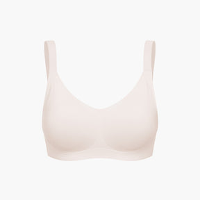 Seamless compact push-up bra