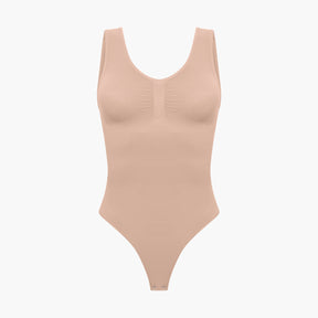 Tank bodysuit sculpting shapewear with thong