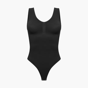 Tank bodysuit sculpting shapewear with thong