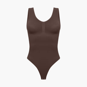 Tank bodysuit sculpting shapewear with thong