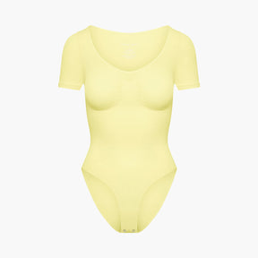 T-shirt bodysuit sculpting shapewear with briefs