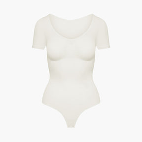 T-shirt bodysuit sculpting shapewear with string