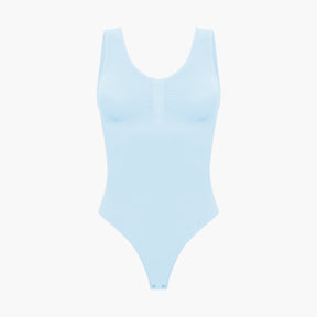 Tank bodysuit sculpting shapewear with thong
