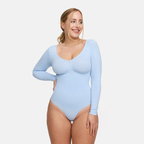 Bodysuit Sculpting Shapewear longsleeve with briefs