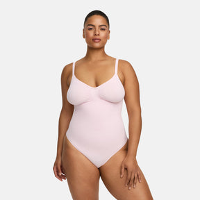 Bodysuit sculpting shapewear with thong