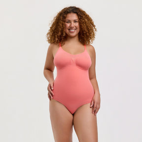 Bodysuit sculpting shapewear with thong