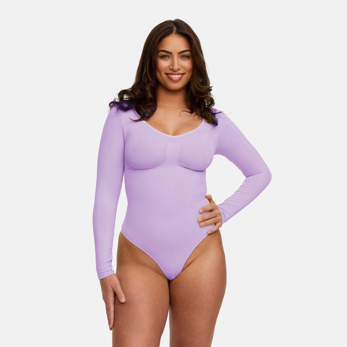 Bodysuit Sculpting Shapewear longsleeve with string