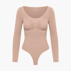 Bodysuit Sculpting Shapewear longsleeve with string