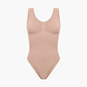 Tank bodysuit sculpting shapewear with briefs