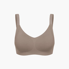 Seamless compact push-up bra